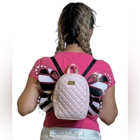 betsey johnson mini backpack bee wings Official If The Bag Fits Clear The transparent design lets you spot exactly what you need in secondsno more digging through dark pockets NWT 2pc Betsey Johnson Whats